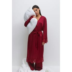 Satin loungewear robe