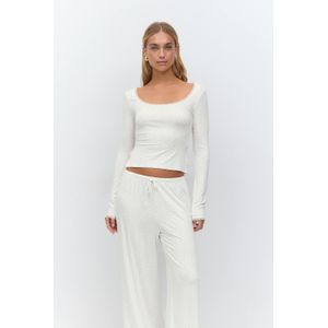 Soft long sleeve lace top