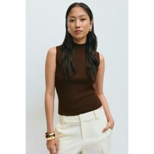 Turtleneck knitted top