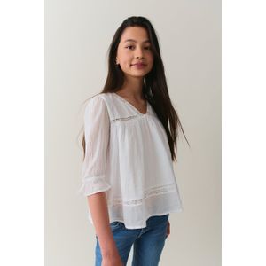 Y puff sleeve blouse
