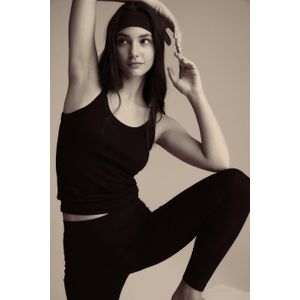 Basic - Rib Singlet - Zwart