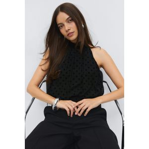 Mesh halterneck top