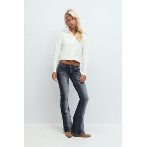 Sparkle low flare jeans