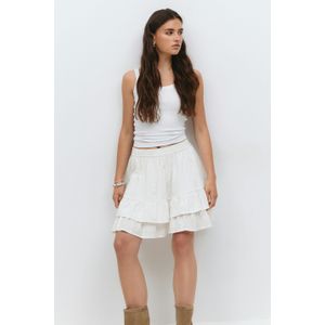 Broderie anglaise mini skirt