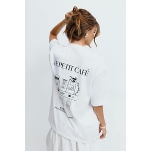 Printed oversized tee