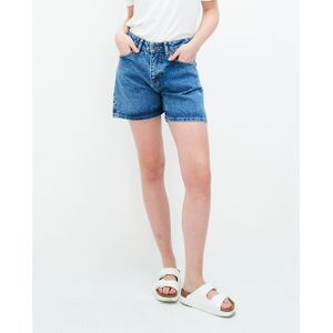 Kuyichi - Demi Shorts - Duurzame Korte Broek - Vintage Blauw - Maat 25 - 100% Biologisch Katoen