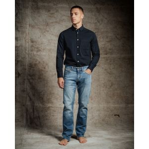 Kuyichi - Nick Straight College Indigo - Duurzame Straight Leg Jeans - College Indigo - Maat 28 / 32 - 99% Biologisch Katoen, 1% Elastaan