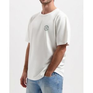 Kuyichi -  Liam C.I.C. Tee - Duurzaam T-shirt -  Cloud dancer - Maat M - 100% Organic cotton in conversion