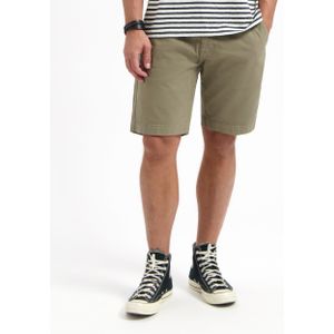 Kuyichi - Toby Short - Duurzame Korte broek - Army Groen - Maat 28 - 97% Biologisch Katoen, 3% Elastaan