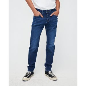 Kuyichi - Jim Regular Slim Faded Indigo - Duurzame Regular Jeans - Faded Indigo - Maat 29 / 30 - 99% Biologisch Katoen, 1% Elastaan