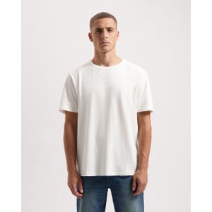 Kuyichi -  Liam Cotton Hemp T-Shirt - Duurzaam T-shirt -  Off Wit - Maat L - 70% Biologisch Katoen, 30% Hennep