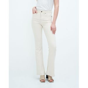 Kuyichi - Lisette Flare Undyed - Duurzame Flared Jeans - Off Wit - Maat 24 / 30 - 77% Biologisch Katoen, 5% Gerecycled Polyester, 2% Elastaan
