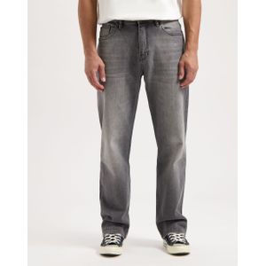 Kuyichi - Larry Loose Faded Grey - Duurzame Mom Jeans - Faded Grijs - Maat 28 / 32 - 79% Biologisch Katoen, 20% Gerecycled Katoen, 1% Elastaan