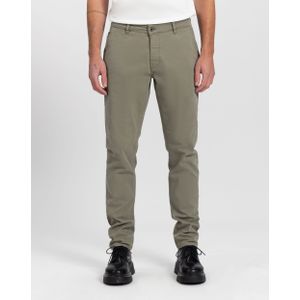 Kuyichi - Dexter Chino - Duurzame Chino Broek - Army Groen - Maat 29 / 30 - 97% Biologisch Katoen, 3% Elastaan