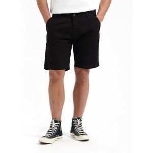 Kuyichi - Toby Short - Duurzame Korte broek - Jet black - Maat 28 - 97% Biologisch Katoen, 3% Elastaan