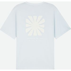 Kuyichi -  Liam Printed T-shirt - Duurzaam T-shirt -  Skyway - Maat L - 100% Biologisch Katoen