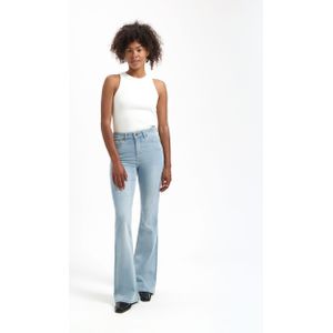 Kuyichi - Lisette Flare Overdye - Duurzame Flared Jeans - Overdye - Maat 26 / 30 - 92% Biologisch Katoen, 6% T400 Eco-Made, 2% Elastaan