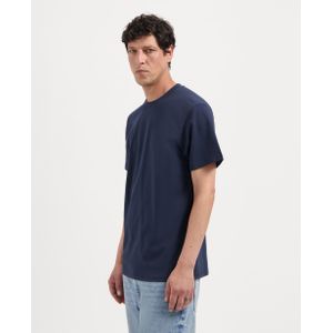 Kuyichi -  Buckley Dark Navy - Duurzaam T-shirt -  Dark navy - Maat XS - 100% Biologisch Katoen