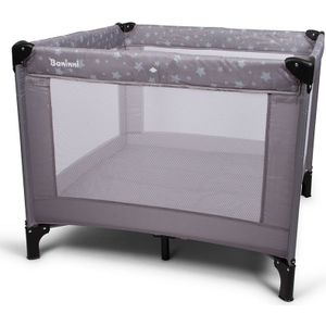 Baninni Neva - 2in1 - Campingbed & Box - Grijs met Sterren