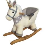 Free2Play by FreeON Hobbeldier - Hobbelpaard - Unicorn Beige-Grijs