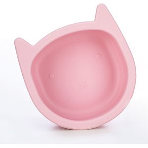 FreeON Siliconen kommetje met zuignap - Bowl - baby bordje - Kitty - Roze