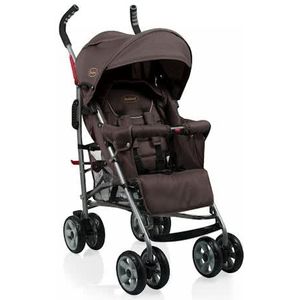 Baninni Buggy - Luca - Wandelwagen met zonnekap & boodschappenmand - Bruin (geschikt van 6mnd - 15kg)