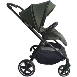 FreeON Zack - Kinderwagen - 3in1 - Wandelwagen & Reiswieg - Donkergroen  (incl. i-Size autostoel)