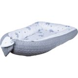 Bubaba Babynest - omkeerbaar - Grey Rainbow (95x60cm)