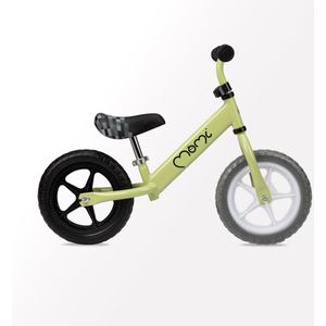 MoMi Fleet Loopfiets - Lichtgewicht Balance Bike - geschikt vanaf 3 jaar - Groen