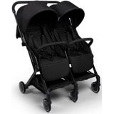 Duo buggy Baninni Adige Zwart - Luxe tweeling wandelwagen - Twinbuggy - tweeling buggy