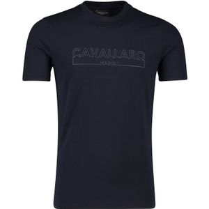 Cavallaro t-shirt donkerblauw met opdruk