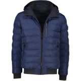 Airforce winterjas donkerblauw rits