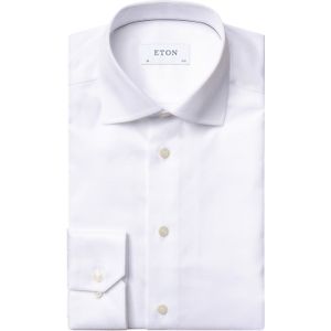 Eton business overhemd super slim fit wit effen katoen