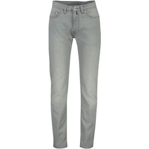 Pierre Cardin jeans grijs effen rits + knoop sluiting