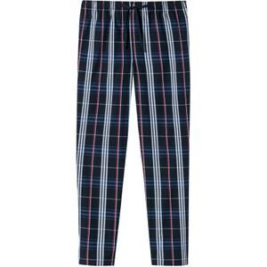 Pyjamabroek Schiesser donkerblauw geruit katoen