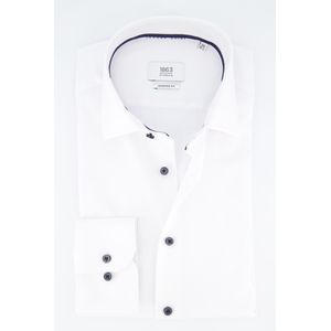 Eterna overhemd wit effen Modern Fit semi wide spread boord