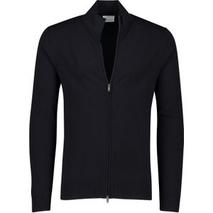 Profuomo vest zwart ronde hals normale fit