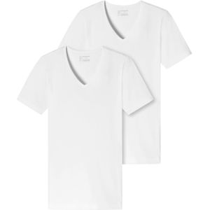 95/5 Schiesser 2-pack t-shirt Schiesser ondergoed aanbieding wit