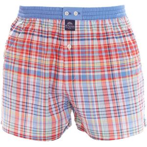 Mc Alson boxershort rood blauw geruit katoen