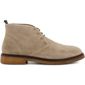 Rehab nette schoenen beige effen leer suede