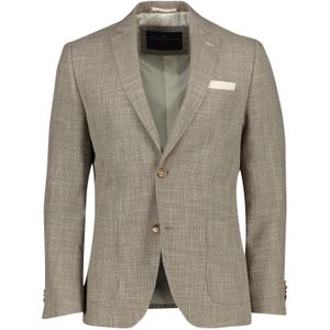 Gemêleerd Portofino colbert Leek jacket drop bruin normale fit