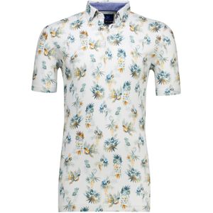 Eden Valley polo extra lang wit normale fit