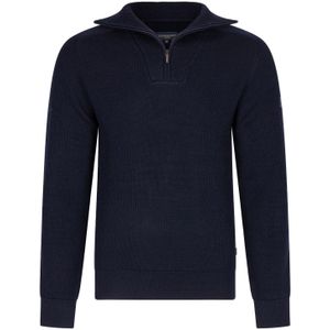 Cavallaro trui half zip navy Slim Fit