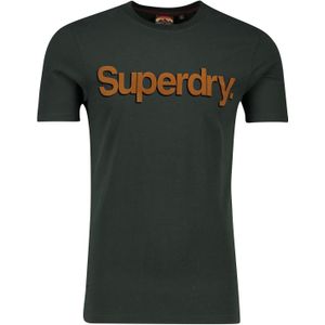 Superdry t-shirt groen oranje print