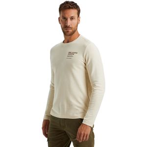 PME Legend - T-shirt Lange Mouw - Crème - Katoen