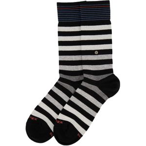 Burlington sokken zwart grijs gestreept