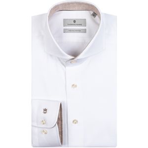 Thomas Maine business overhemd normale fit wit wide spread