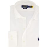 Polo Ralph Lauren business overhemd slim fit wit effen katoen enkele manchet