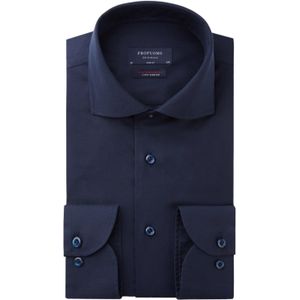 Profuomo overhemd Slim Fit donkerblauw two ply