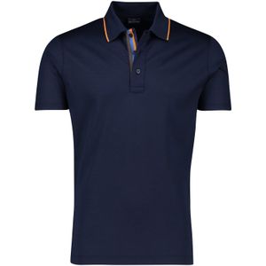 Paul & Shark katoenen 3-knoops polo navy wijde fit